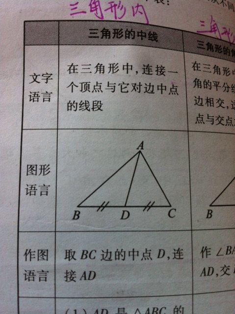 三角形的中线是什么