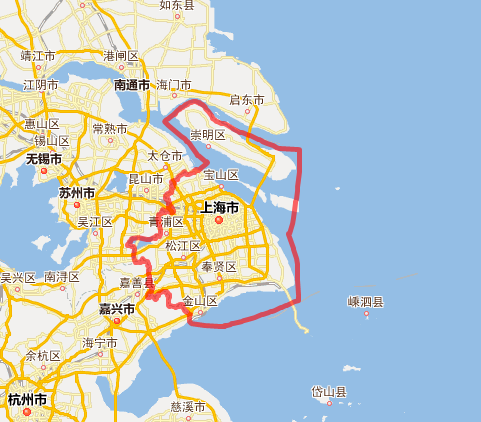 上海市区面积多少