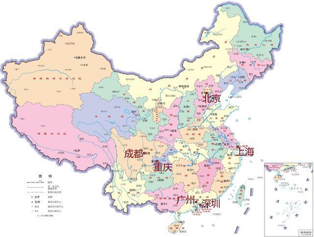 中国地级城市详细地图