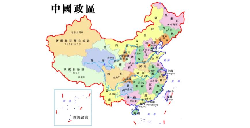中国地级市高清地图