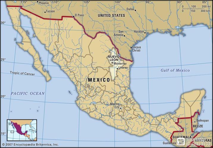 墨西哥蒙特雷地图