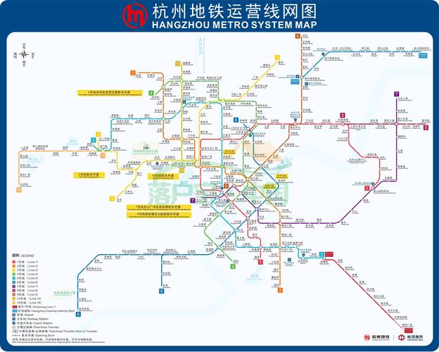 杭州地铁运行图