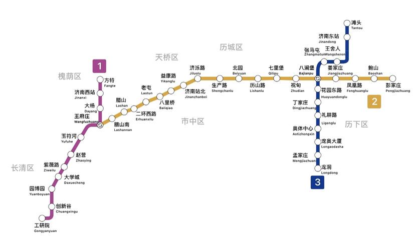 济南地铁线路图高清晰