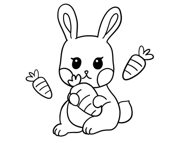 画小兔子怎么画 简单