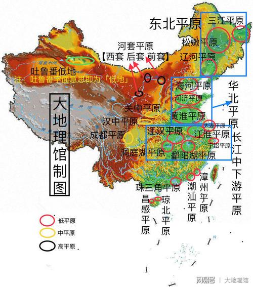 中国平原分布图的相关图片