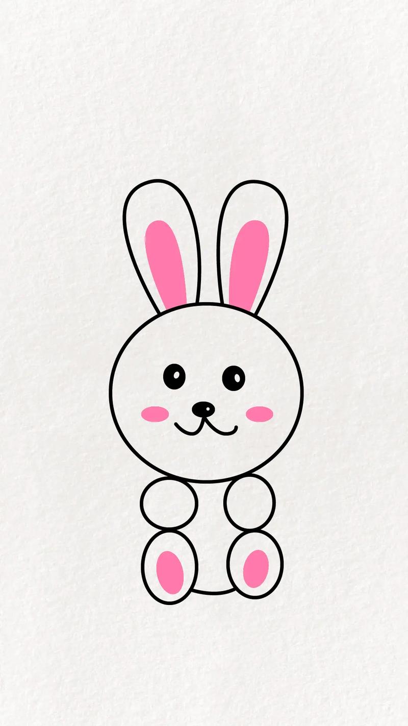 儿童简笔画小兔子的相关图片