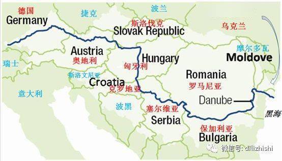 多瑙河流域地图的相关图片